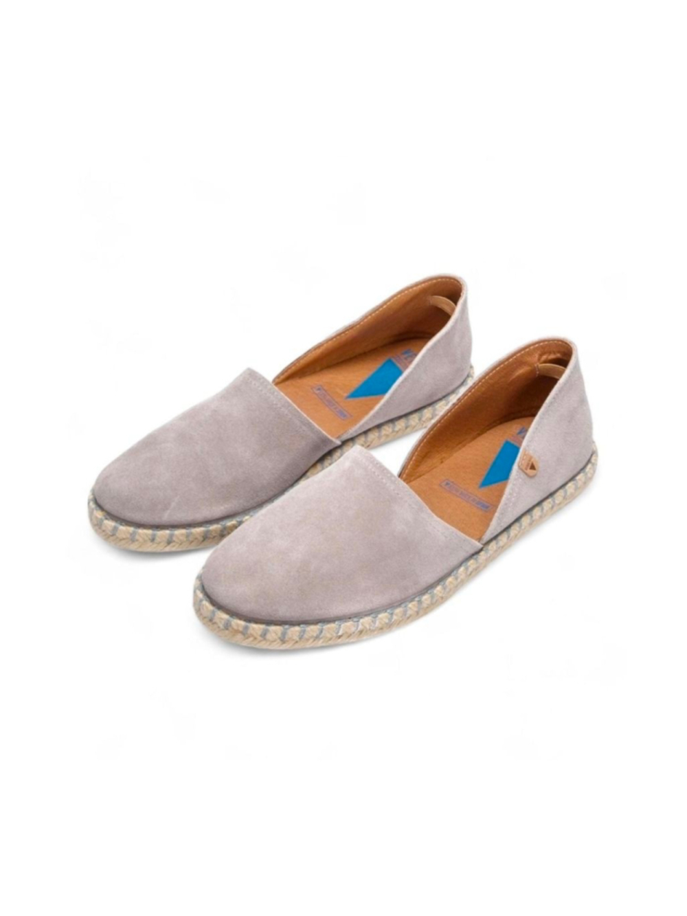 Verbenas Carmen Espadrille Flats Size 40 Taupe Suede Made in Spain Boho